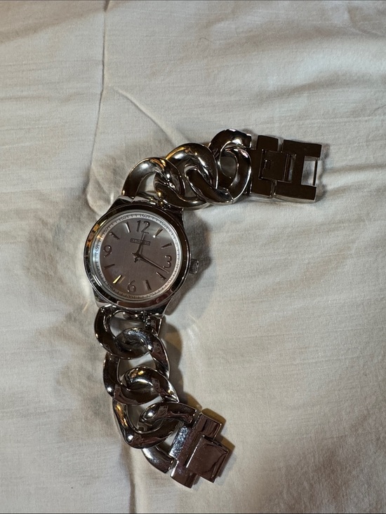 Rj Graziano Other - RJ Graziano Watch Womens 8” Wrist Silver Chain-Link Unisex Watch